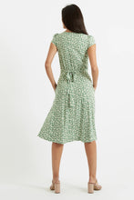 Load image into Gallery viewer, Cathleen Midi Periwinkle Dress Green
