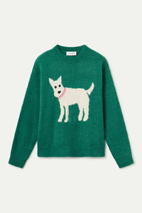 Compania Fantastica Dog Print Jacquard Jumper