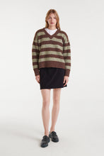 Load image into Gallery viewer, Compania Fantastica Brown And Green Jumper
