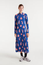Load image into Gallery viewer, Compania Fantastica Porcelain Cat Print Dress
