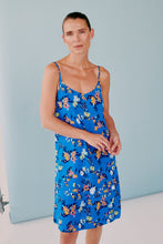 Load image into Gallery viewer, Byoung Bymmjoella Shirt Slip Dress Blue Mix
