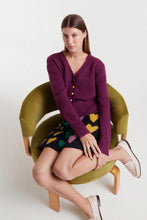 Load image into Gallery viewer, Compania Fantastica Burgundy Cardigan
