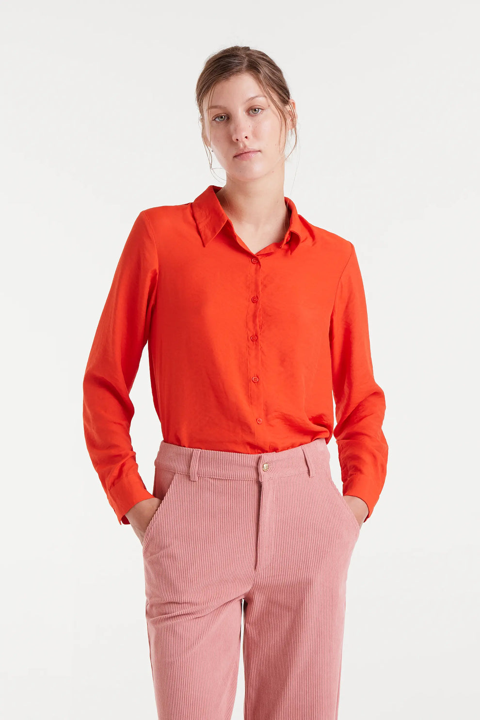Compania Fantastica Orange Bamboo Shirt