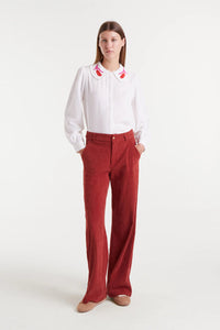Compania Fantastica Tulip Embroidery Shirt