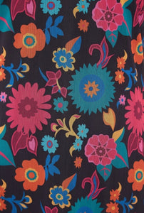 Louche Hettie 70’s Floral Print Mesh Mini Dress