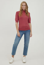 Load image into Gallery viewer, Byoung Bypimba Puff Sleeve Fine Knit Top Raspberry
