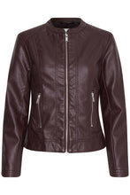 Load image into Gallery viewer, Byoung Byacom Faux Leather Jacket Brown
