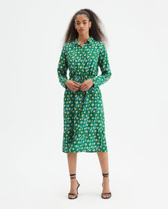 Compania Fantastica Green Floral Dress