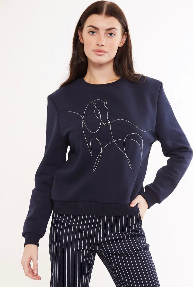 Louche Jan Cheval Embroidered Sweatshirt
