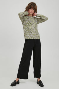 Ichi Ihvera Long Sleeve Blouse Weeping Willow