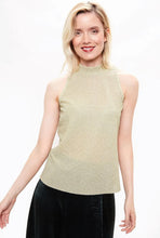 Load image into Gallery viewer, Louche Krista Turtle Neck Lurex Top Gold
