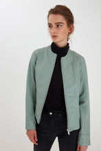 Load image into Gallery viewer, Byoung Byacom Faux Leather Jacket Green
