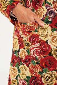 Louche Dryden Tapestry Roses Coat