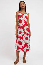 Load image into Gallery viewer, Orinda Sundaisy Midi Sundress In Red By Louche
