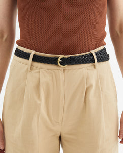 Compania Fantastica Beige Straight Cut Trousers