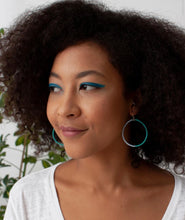 Load image into Gallery viewer, Light Blue And Turquoise Duara Earrings By Bohemia Designs
