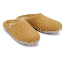 Load image into Gallery viewer, Egos Copenhagen Natural Wool Slippers in Mustard
