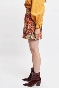 Louche Aubin Roses Jacquard Mini Skirt