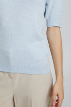 Load image into Gallery viewer, Byoung Bypimba Puff Sleeve Fine Knit Top Blue
