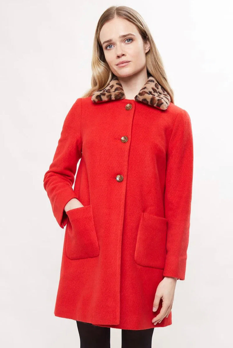 Red herring clearance leopard coat