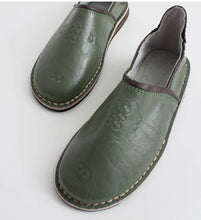 Load image into Gallery viewer, Bohemia Moroccan Berber Babouche Slippers Olive
