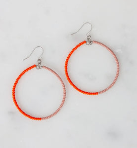 Pink And Orange Duara Earrings By Bohemia Designs