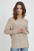Load image into Gallery viewer, Byoung Bypimba Bat Sleeve Fine Knit Jumper Cement
