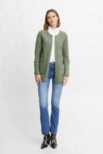 Load image into Gallery viewer, Bymikala Cotton Structure Cardigan Green
