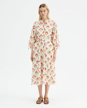 Load image into Gallery viewer, Compania Fantastica Cream Floral Print Midi Dress
