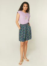 Load image into Gallery viewer, Wild Flower Print High Waisted Bermuda Shorts With Darts
