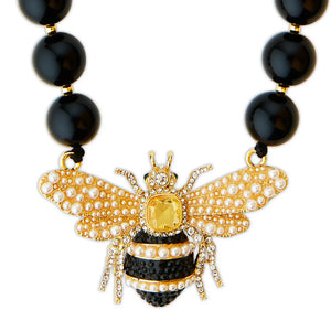 Bejewelled Bee Necklace