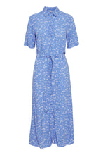 Load image into Gallery viewer, Byoung Joella Shirt Dress In Blue Floral
