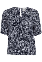 Load image into Gallery viewer, Ichi Ihmarrakech Blouse Total Eclipse Dot
