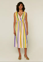 Load image into Gallery viewer, Multicoloured Stripe Midi Dress
