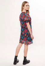 Load image into Gallery viewer, Louche Hettie 70’s Floral Print Mesh Mini Dress
