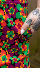 Load image into Gallery viewer, Run And Fly 70’s Floral Stretch Cord Dungarees
