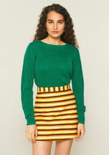 Load image into Gallery viewer, Striped Mafaldine Print Mini Shift Skirt
