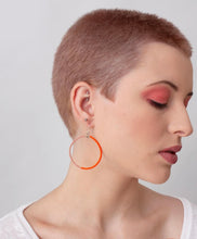 Load image into Gallery viewer, Pink And Orange Duara Earrings By Bohemia Designs
