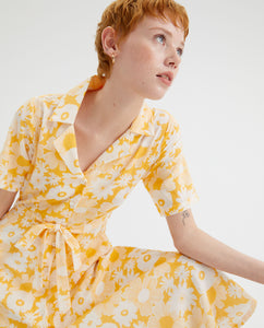 Compania Fantastica Floral Print Midi Shirt Dress