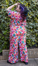 Load image into Gallery viewer, Run And Fly Pink Tiger Lily Stretch Jumpsuit
