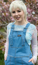 Load image into Gallery viewer, Run And Fly Blue Stone Wash Stretch Denim Dungarees

