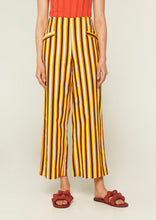 Load image into Gallery viewer, Striped Mafaldine Print Straight Legs Trousers
