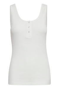 Ichi Ihsuper Vest Top White