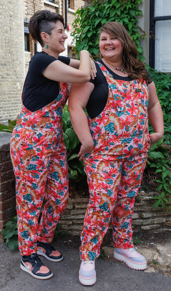 Run And Fly Tiger Lilly Stretch Twill Dungarees