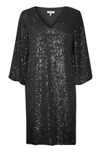 Load image into Gallery viewer, Byoung Bysolia V Dress Black
