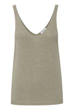 Load image into Gallery viewer, Byoung Bynelo Knitted V Neck Vest Top Seagrass
