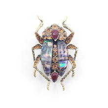 Load image into Gallery viewer, The Bejewelled Beetle Statement Brooch
