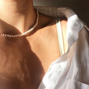 Pearl with Myuki beads clasp Necklace