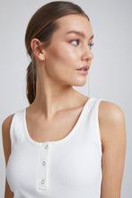 Load image into Gallery viewer, Ichi Ihsuper Vest Top White

