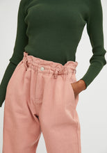 Load image into Gallery viewer, Compania Fantastica Pink High Waisted Jeans With Elasticated Waist
